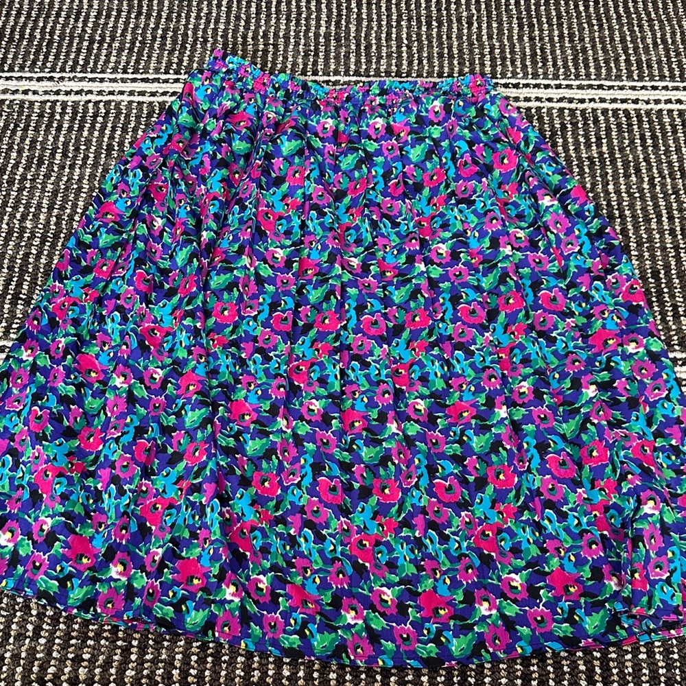 Vintage TanJay floral Women's Skirt - Multicolor